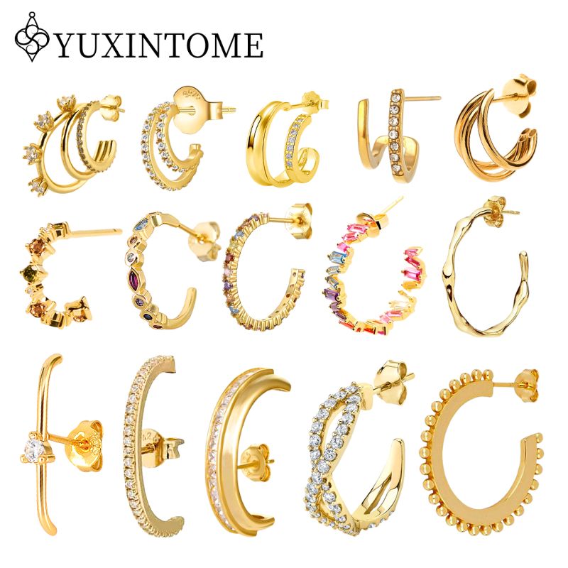 Statement Earrings Oversized - Feminino 925 prata esterlina orelha agulha