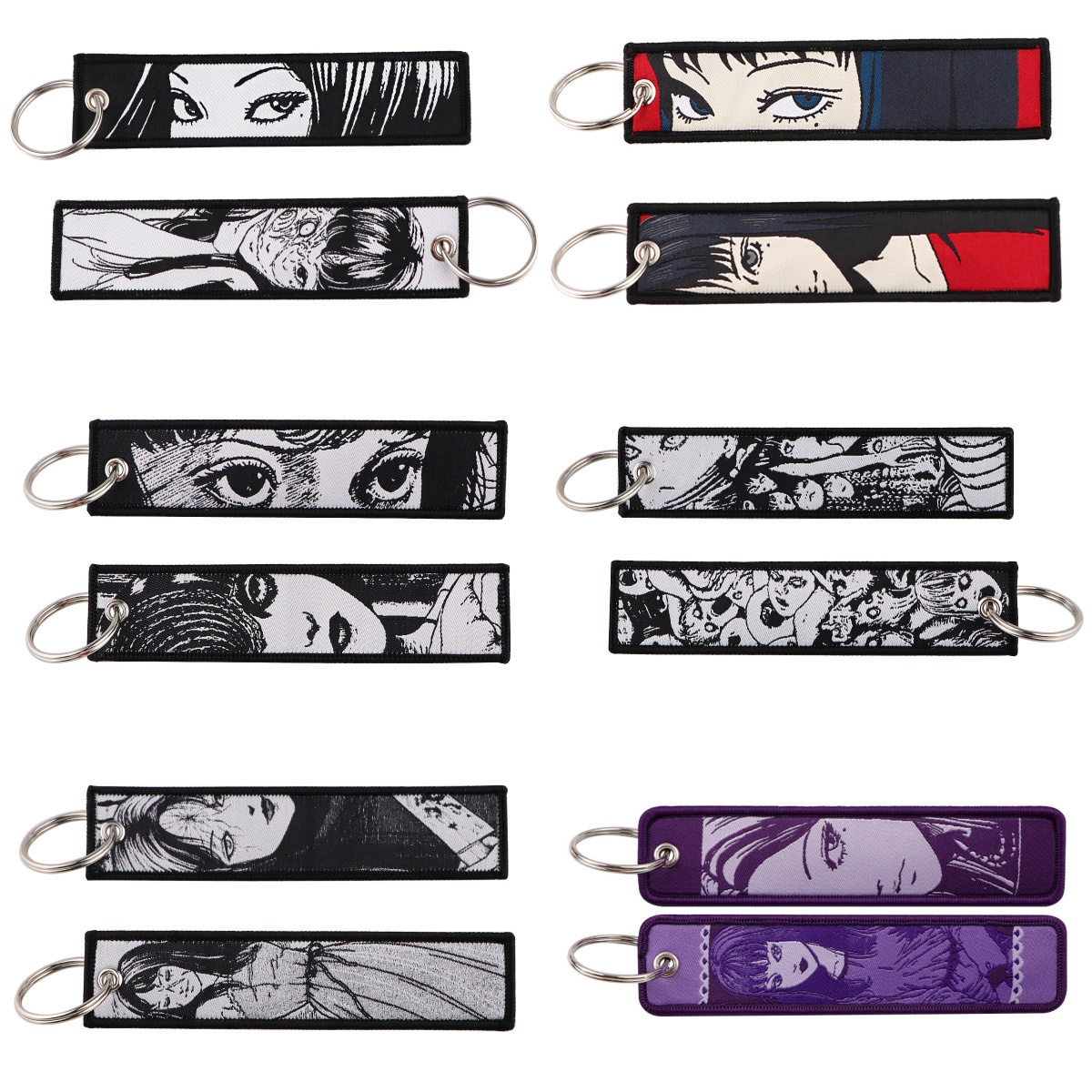 Women Accessories Bag - 1 unidade de chaveiro bordado com