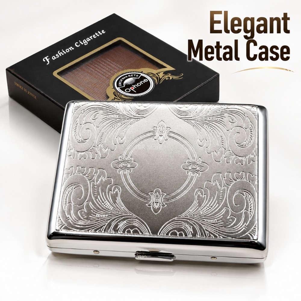 Women Accessories Box - Estojo de Cigarros em Aço Inoxidável,