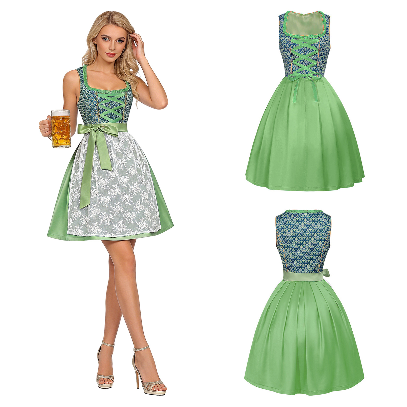 Women'S Vacation Accessories - Traje de Oktoberfest da Baviera, Vestido