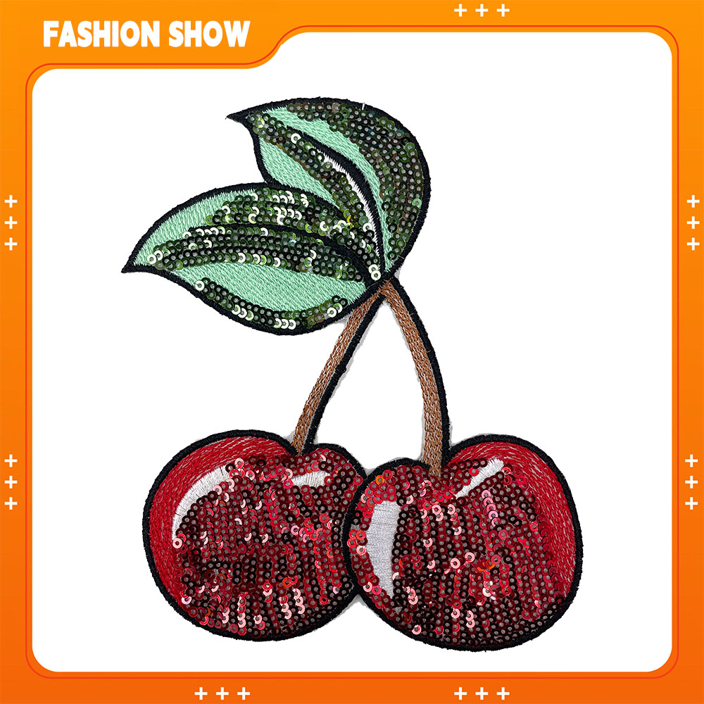 Accessories Brand For Women - Aplique de Bordado de Cereja com