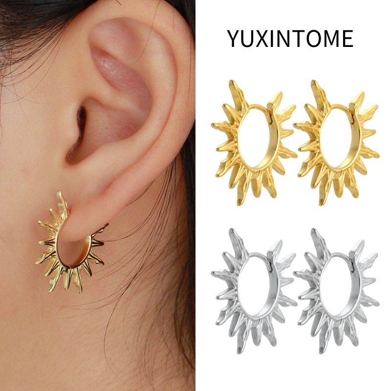 Statement Earrings Oversized - 925 prata esterlina orelha agulha vintage