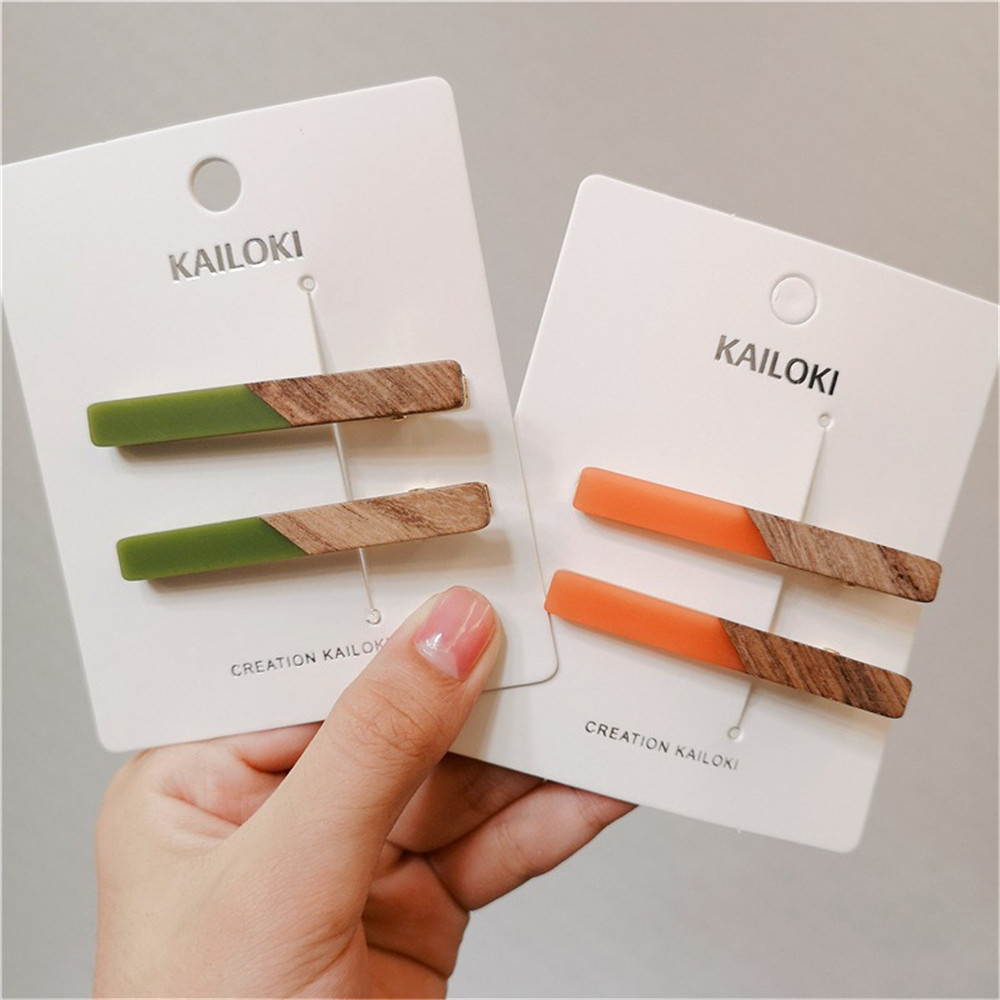 Women Accessories Combo Gift - Grampos de cabelo acrílicos geométricos para