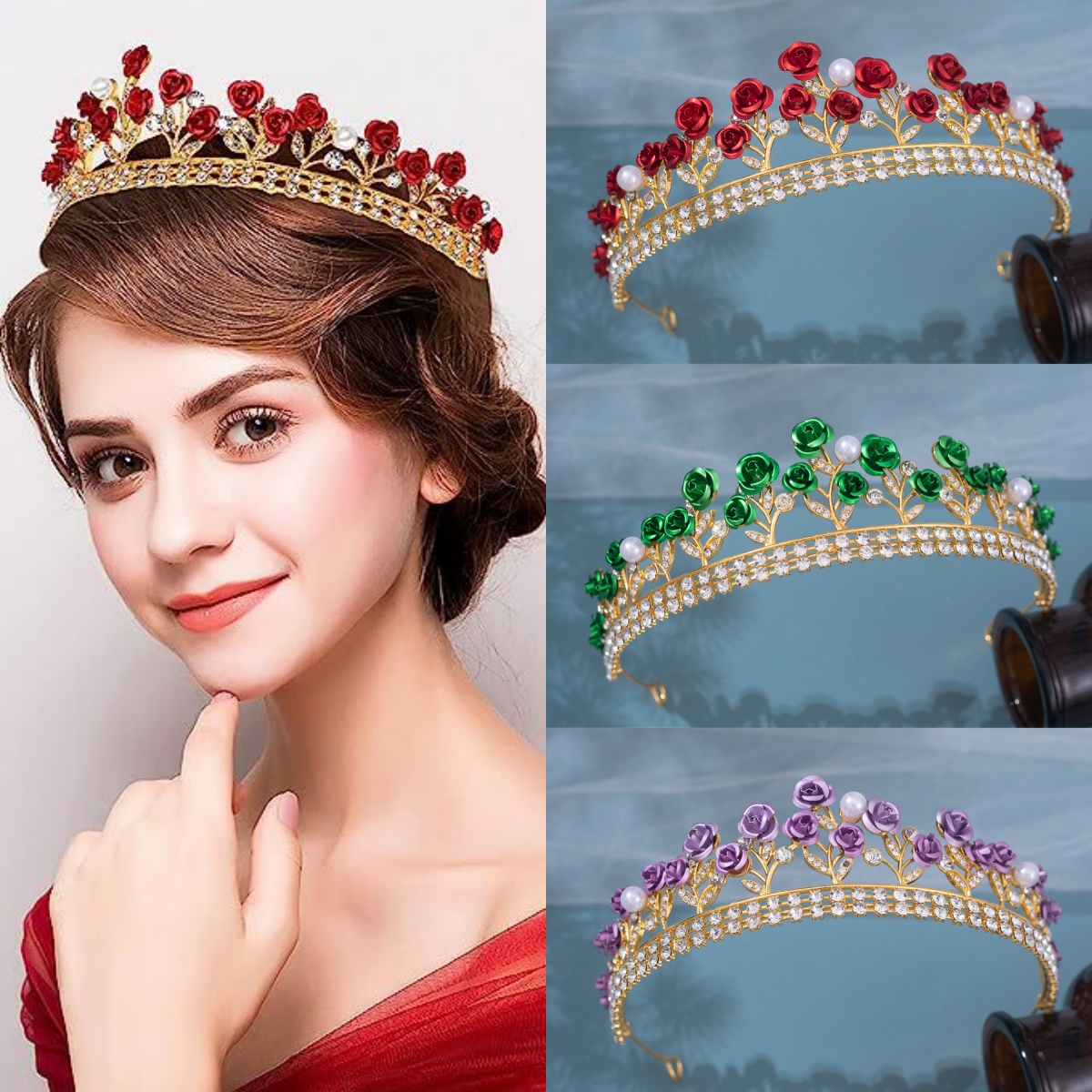 Women'S Wedding Accessories - Coroa de Noiva Barroca em Cerâmica