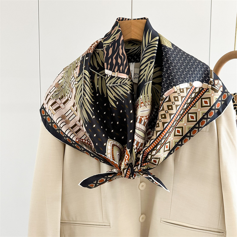 Accessories Brand For Women - Lenço de sarja de seda 90cm