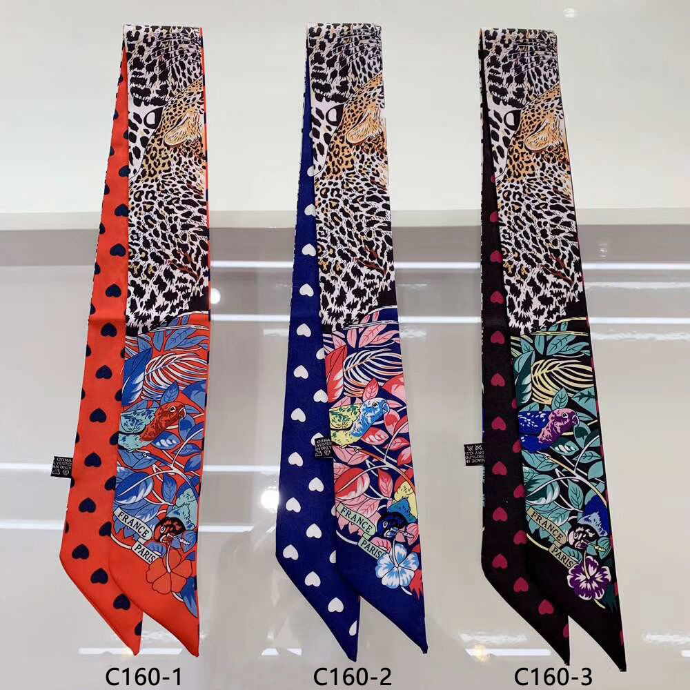 Accessories Brand For Women - Marca leopardo papagaio coração lenço de
