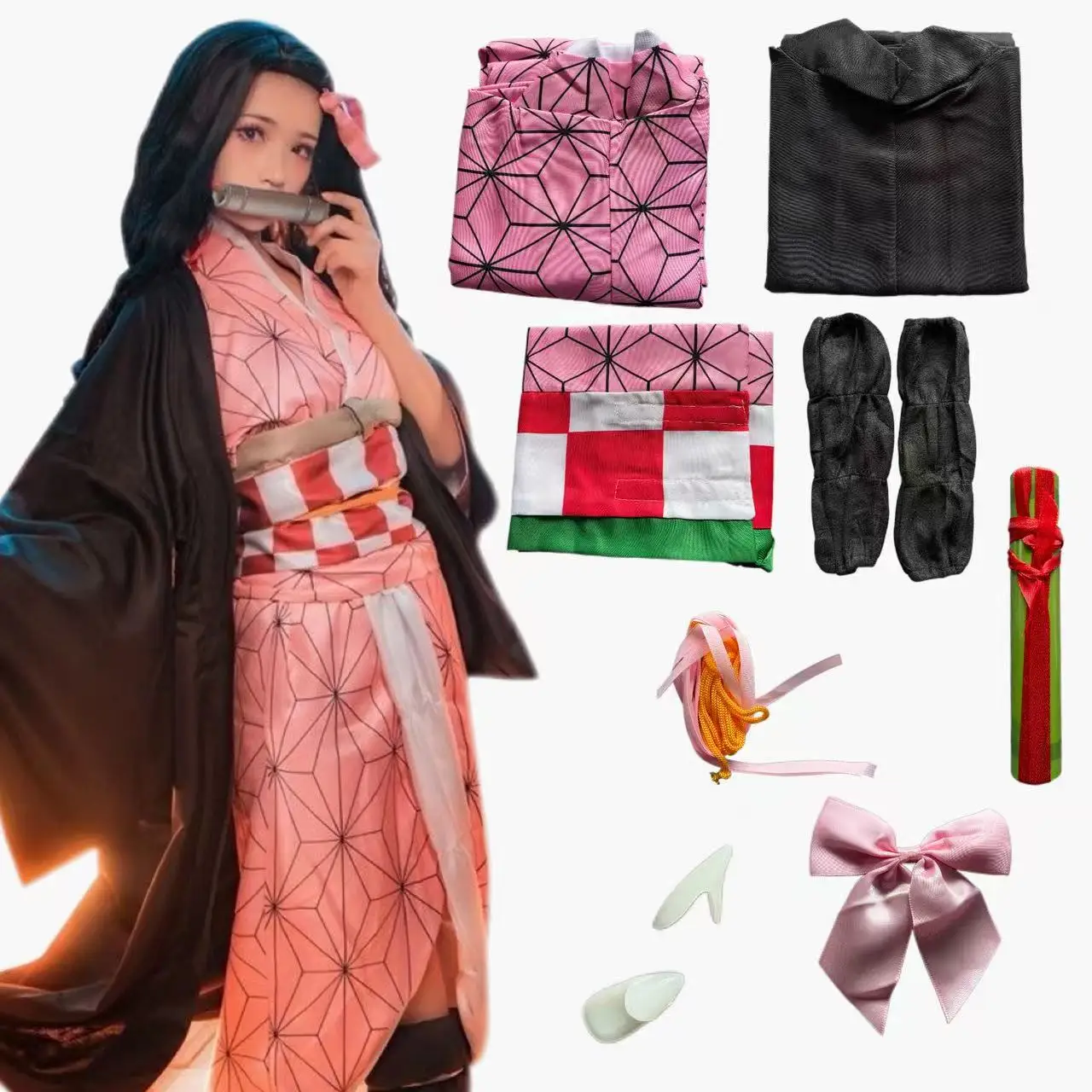 Fantasia de Cosplay Kamado Nez - Women'S Vacation Accessories avaliação e preço