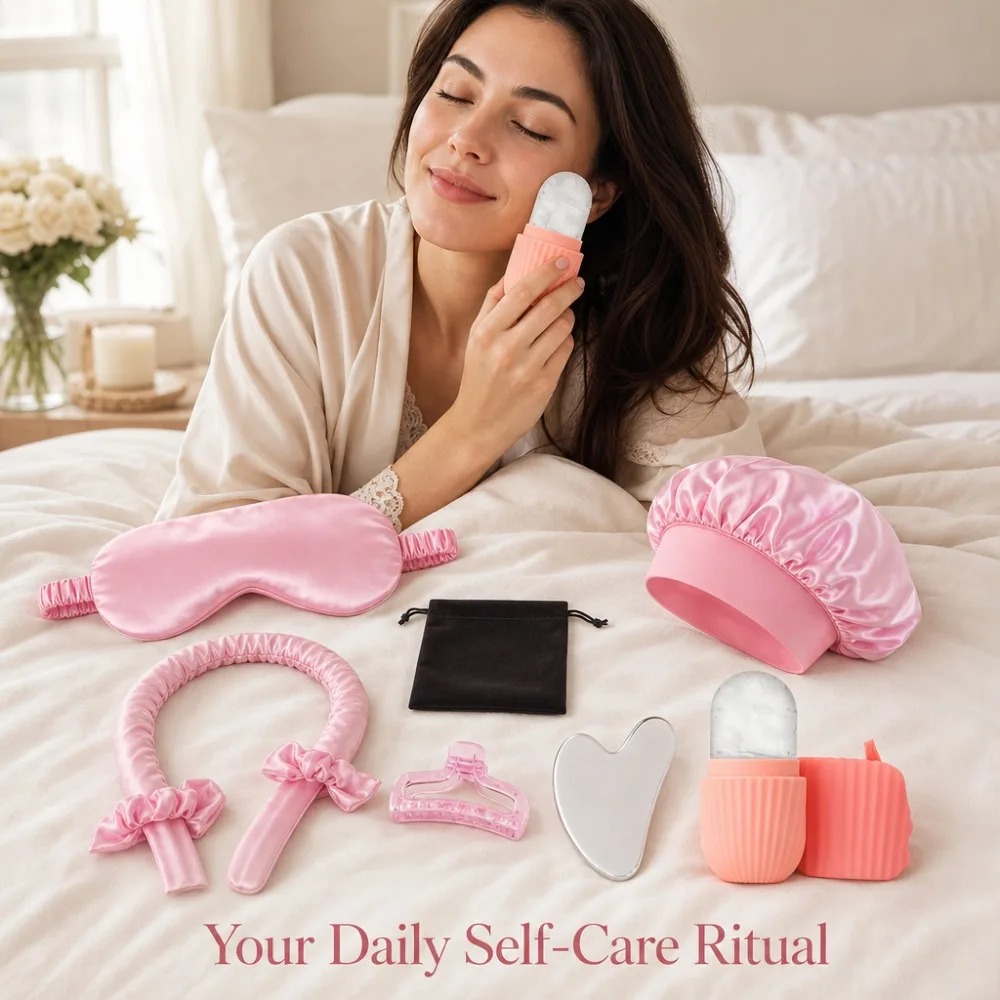 Conjunto de Seda para Dormir c - Women Accessories Combo Gift avaliação e preço