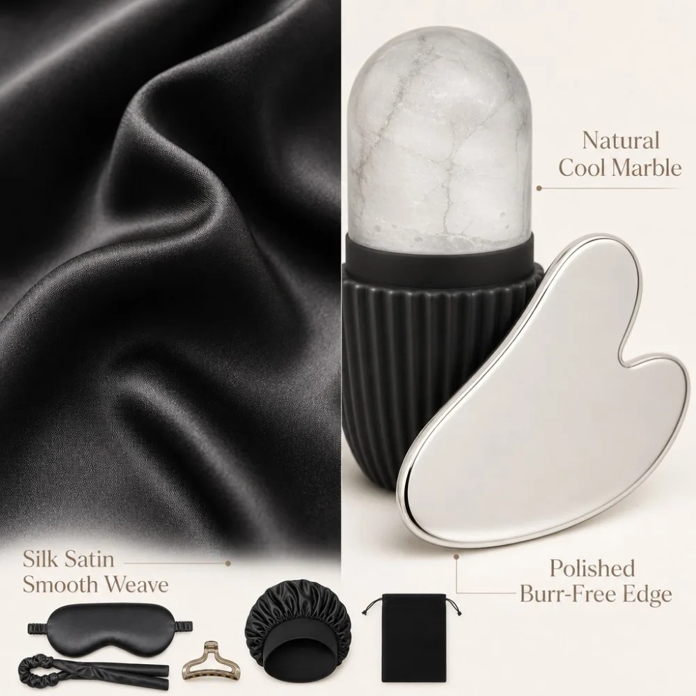 Conjunto de Seda para Dormir c - Women Accessories Combo Gift avaliação e preço