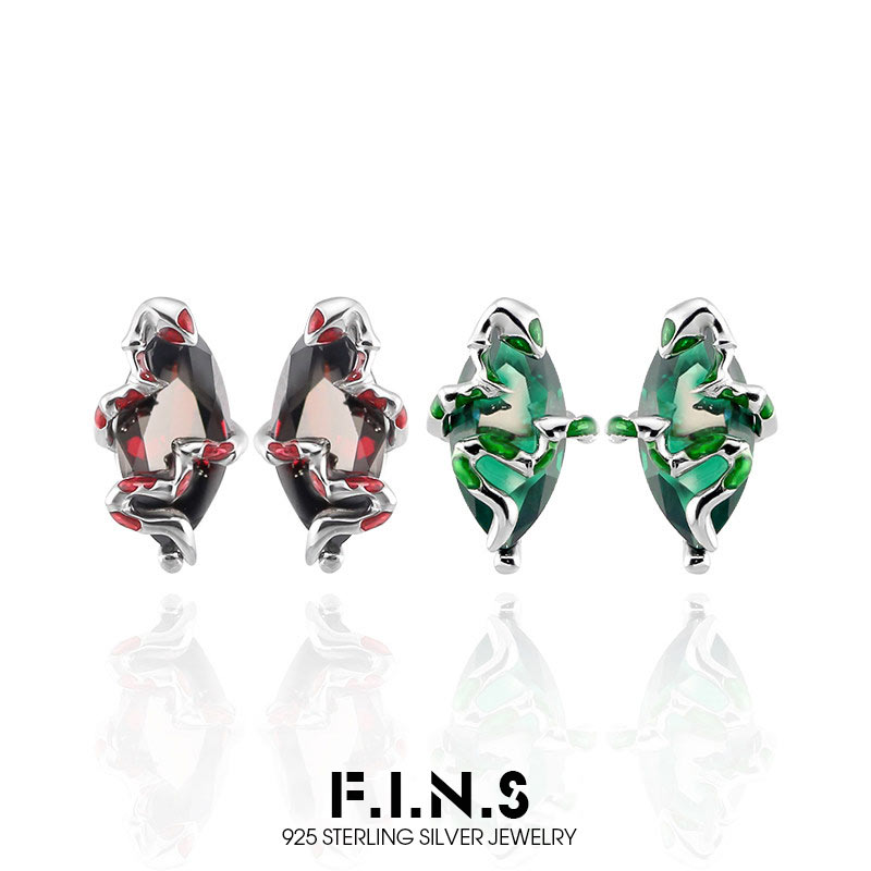 Fins punk s925 brincos de cobr - Statement Earrings Oversized avaliação e preço