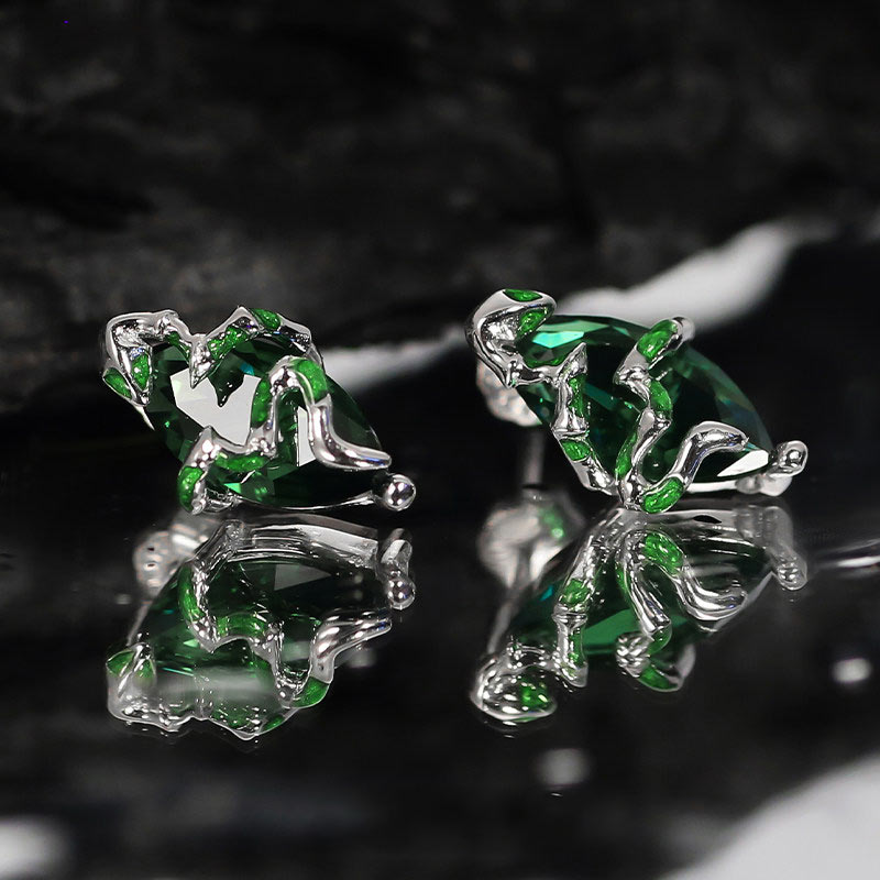 Fins punk s925 brincos de cobr - Statement Earrings Oversized avaliação e preço