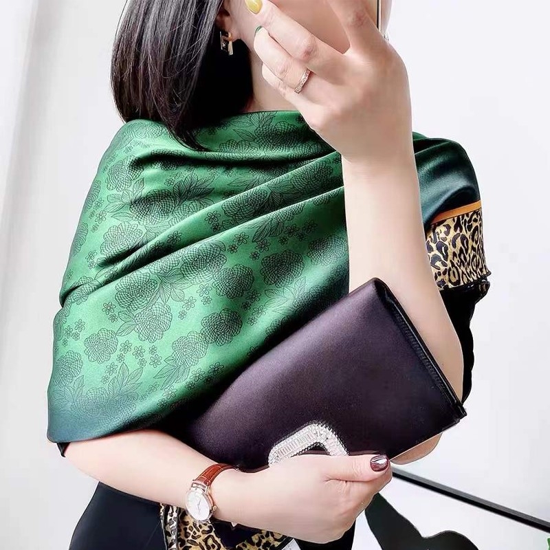 [BYSIFA] Novo lenço de seda ve - Accessories Brand For Women avaliação e preço