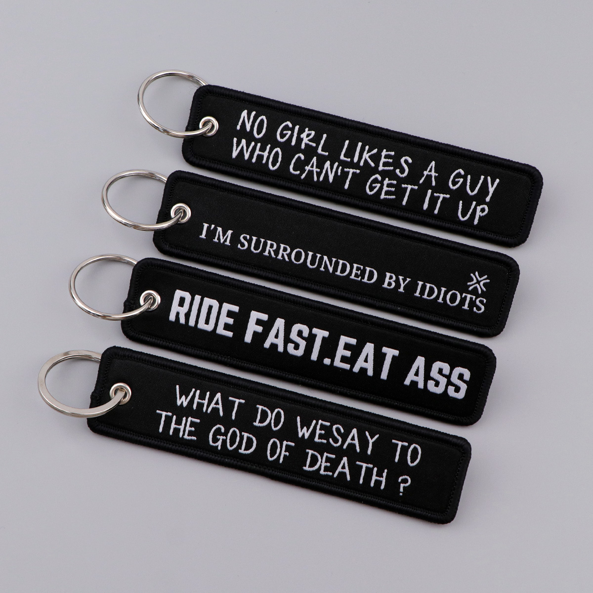 Chaveiros Bordados com Citaçõe - Women Accessories Quotes avaliação e preço