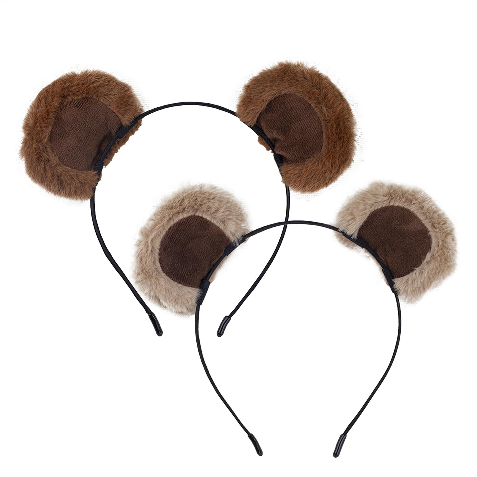 Tiara de Orelhas Marrons Fofas - Women Accessories Combo Gift avaliação e preço