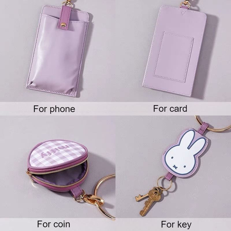 Miffy kawaii conjunto de bolsa - Women Accessories Combo Gift avaliação e preço